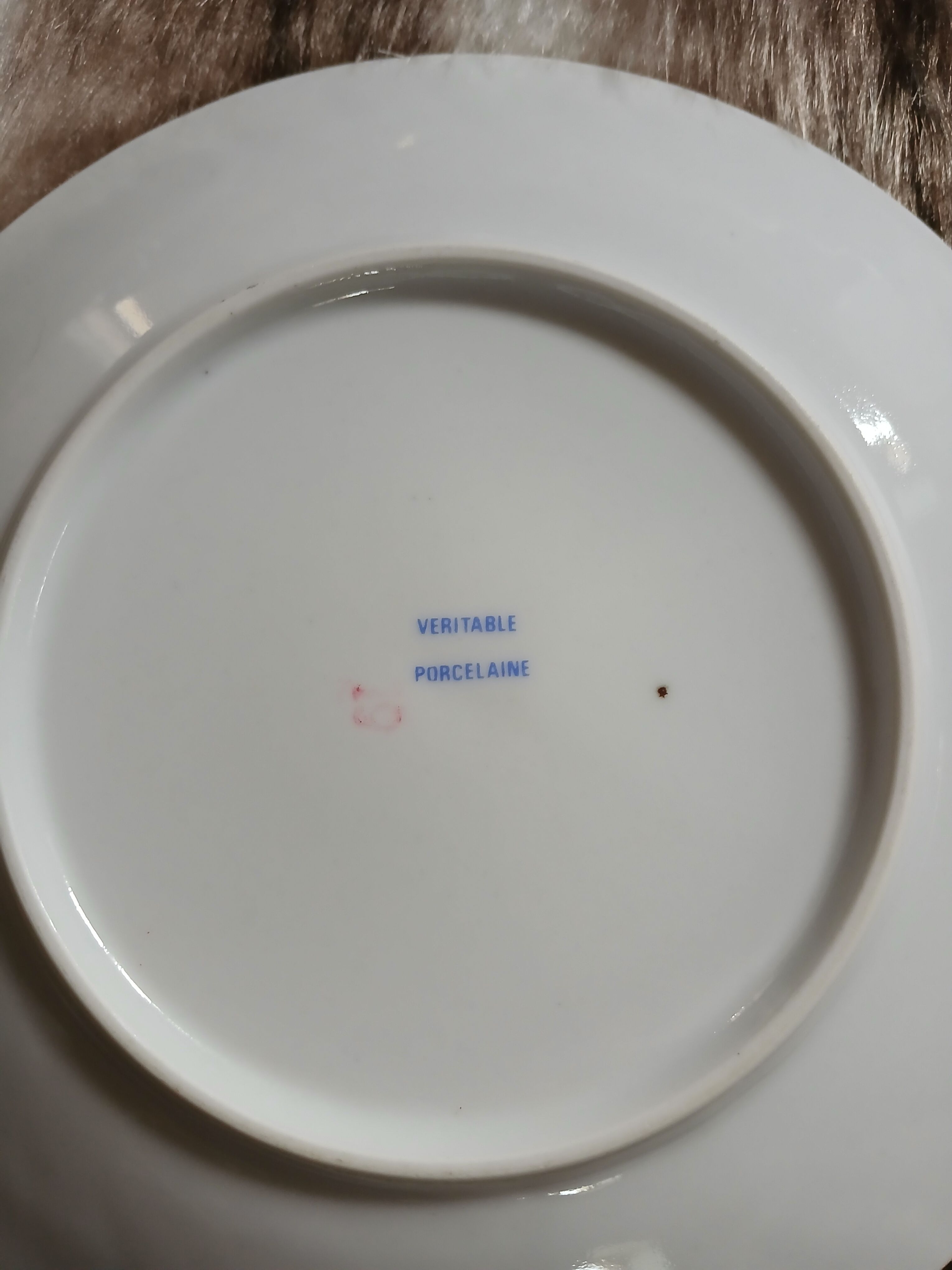 11 antique porcelain dessert plates