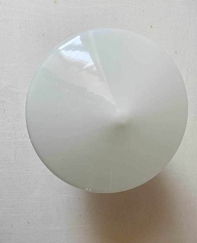 White opaline ceiling lamp