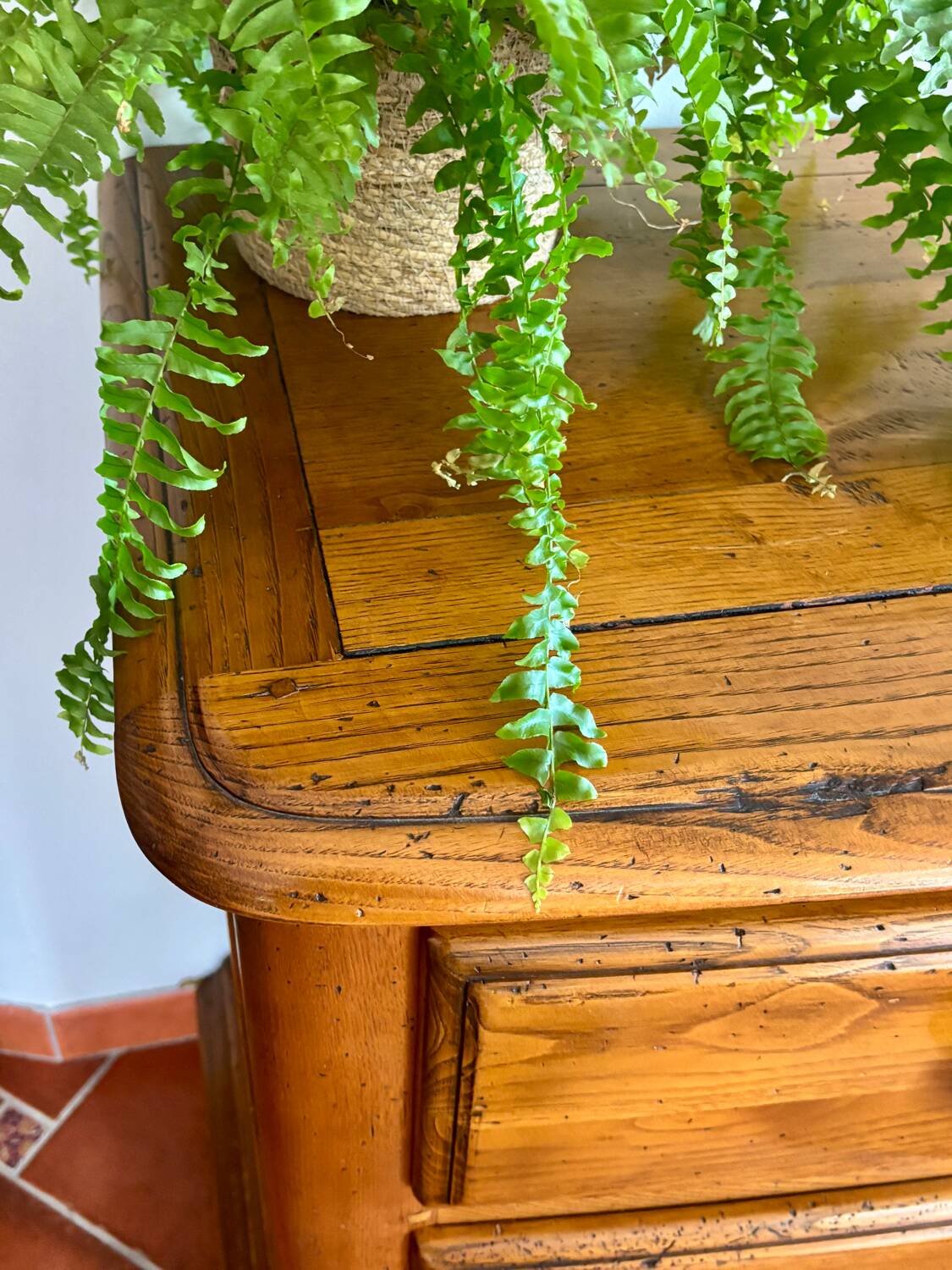 Commode vintage à pine massif
