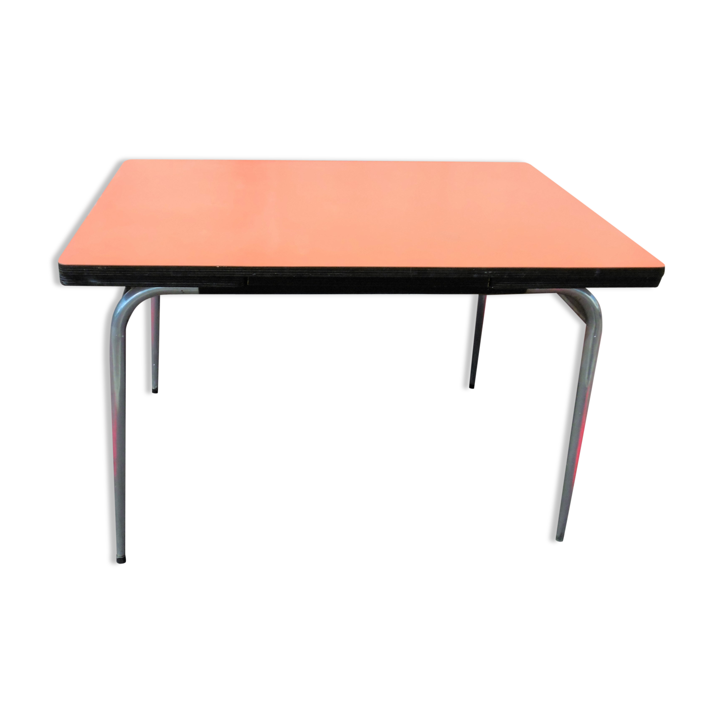 Formica table orange