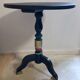 Turned wooden pedestal table