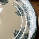 Set of 7 old flat plates