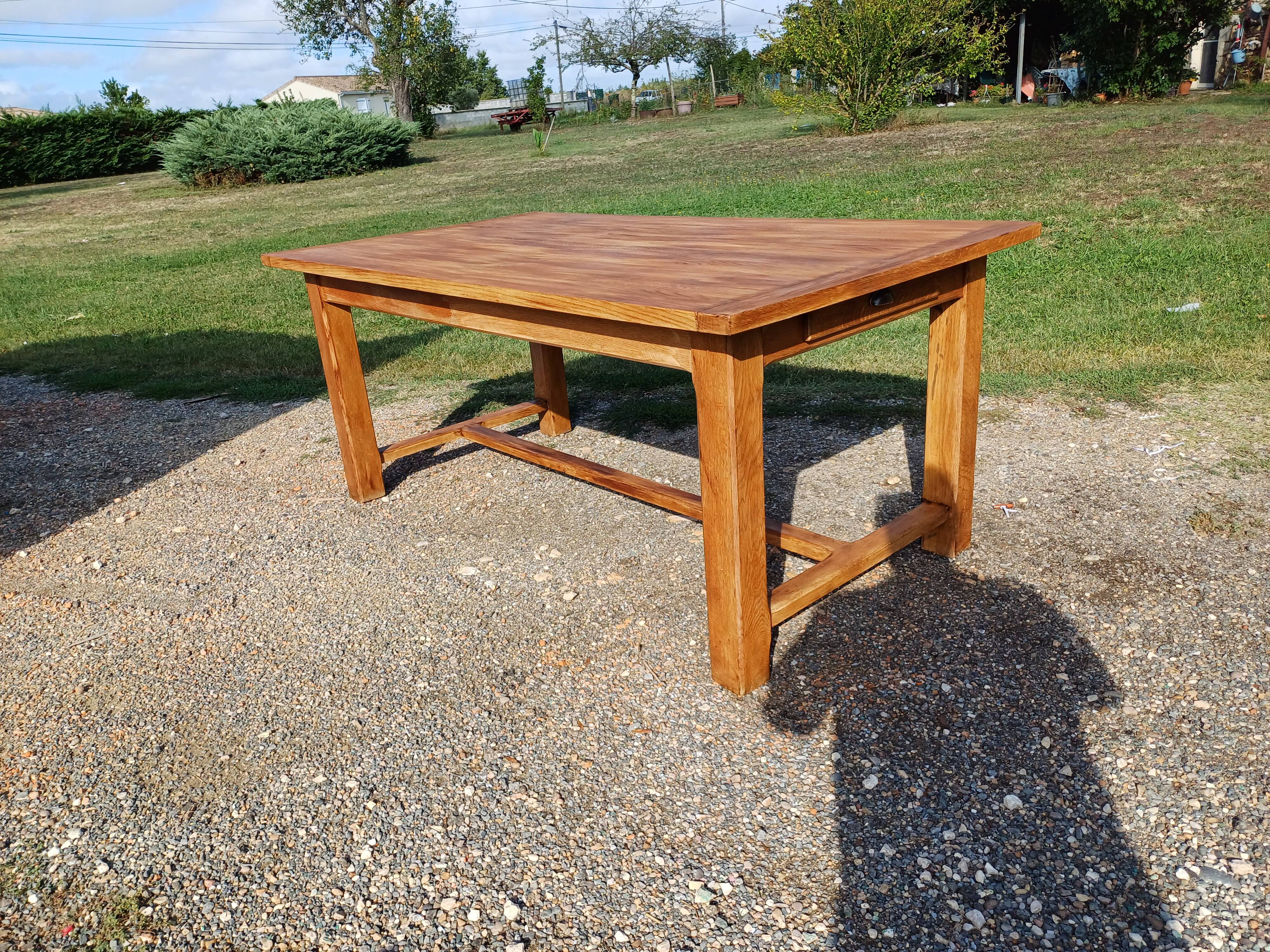 Oak farm table