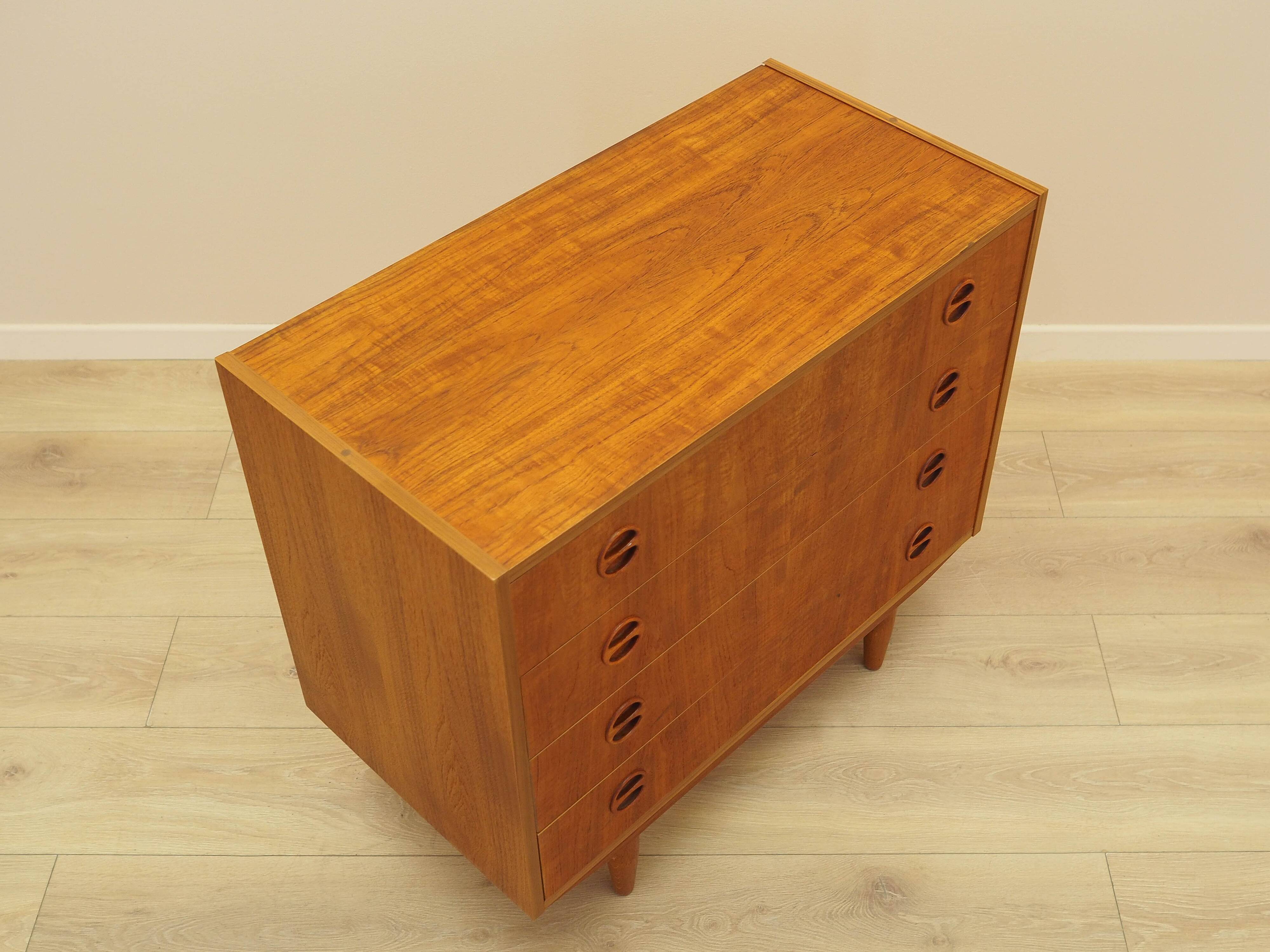Commode en teck, design danois, années 1970, fabriquée au Danemark