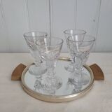 4 stemmed glasses from the 20s and 30s