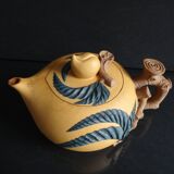 Former Yixing Chinese Yixing teapot fishing form China early 20th mark