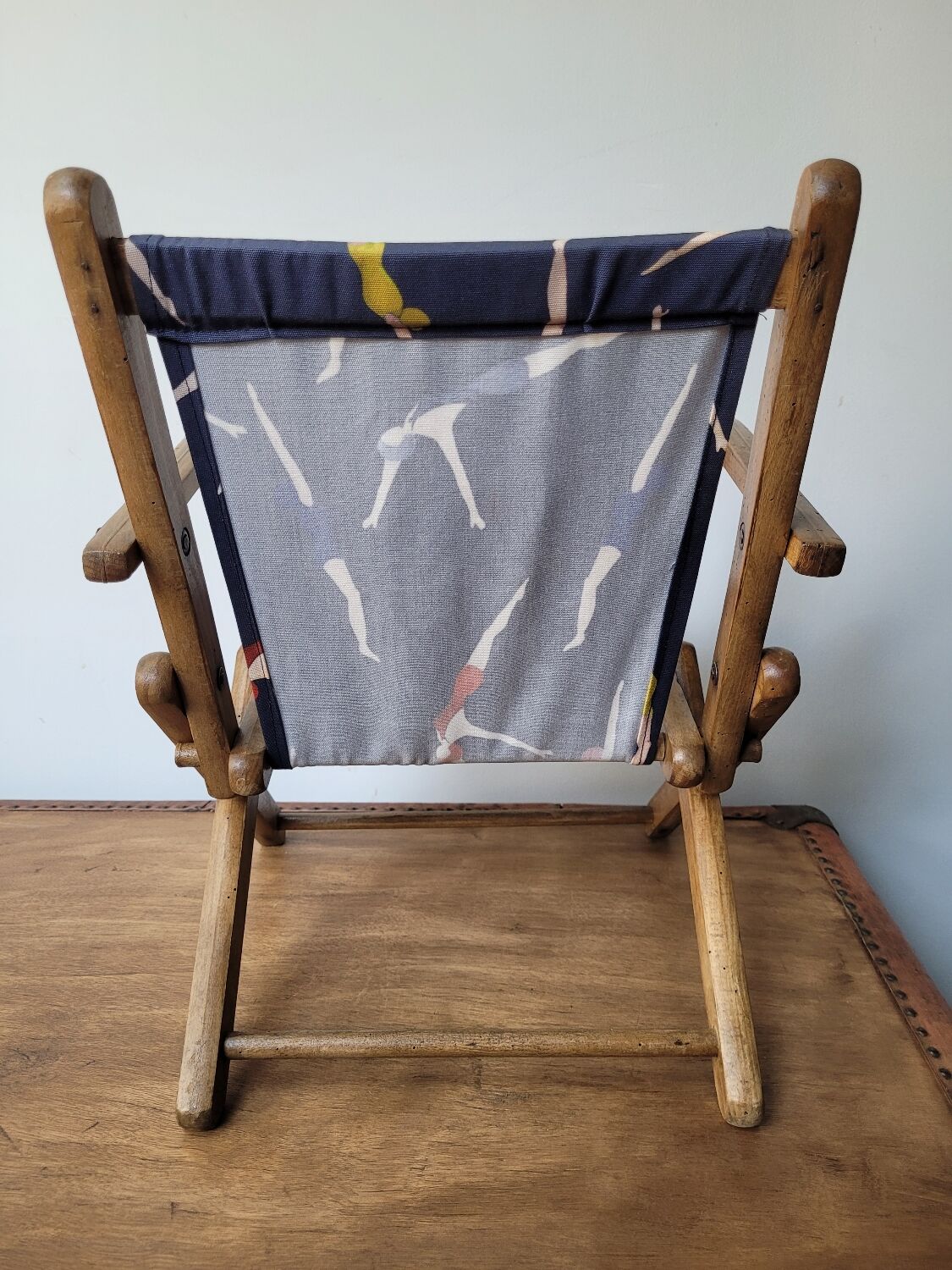 Antique folding chair, child