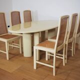 Table and 6 chairs by Mario Sabot from the 70s