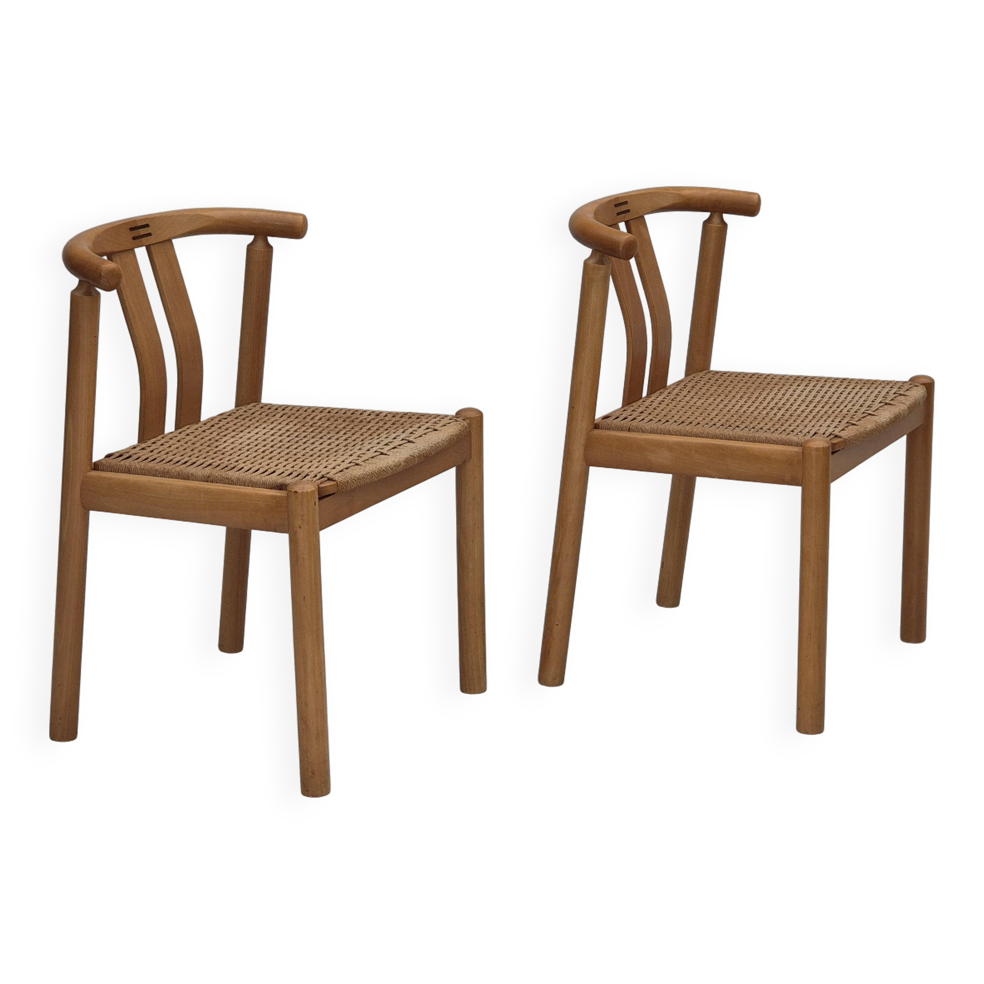 1970s, Danish design by Hans J. Frydendahl, pair of chairs model "Cleopatra".