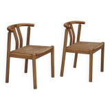 1970s, Danish design by Hans J. Frydendahl, pair of chairs model "Cleopatra".