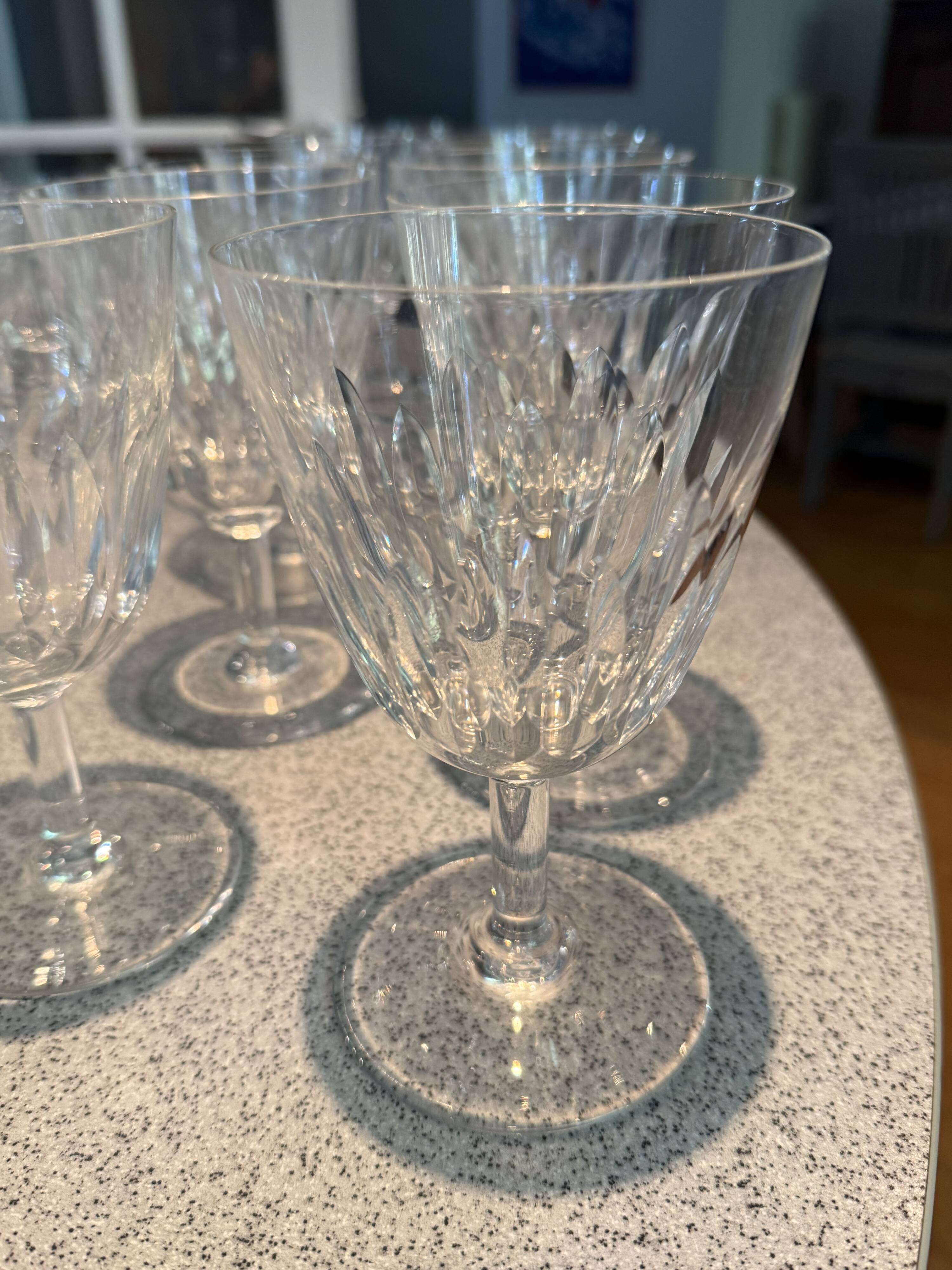 Set of Baccarat glasses model Lorraine