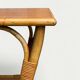 Vintage rattan and oak serving trolley 1960