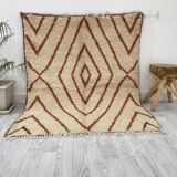 Handcrafted moroccan berber carpet 160 x 128 cm