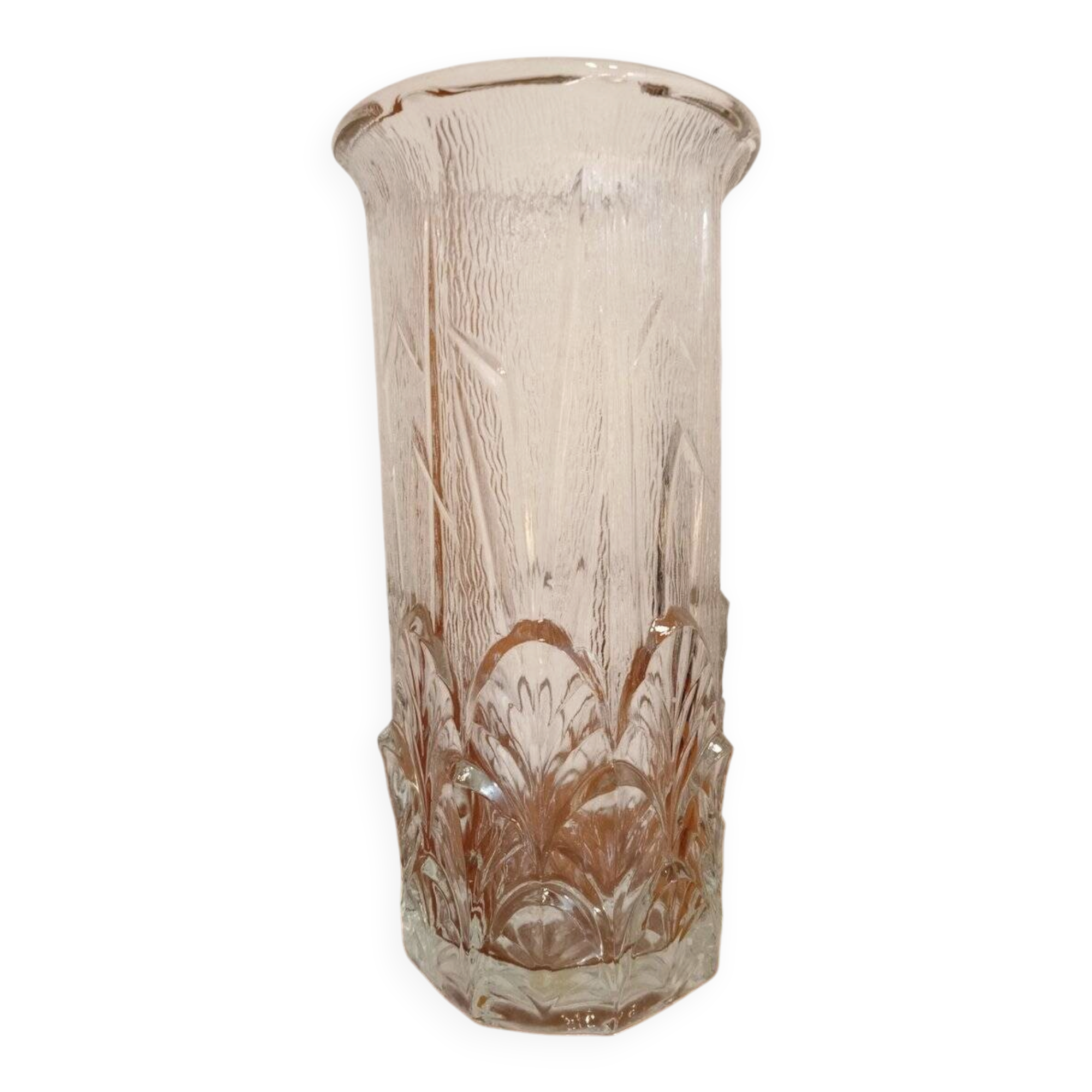 Transparent glass vase, 1970s
