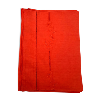 Linen linen sheet orange