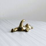 Towel rack - metal bear coat rack.