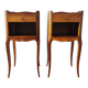 Paire de tables de chevet en bois style Louis XV