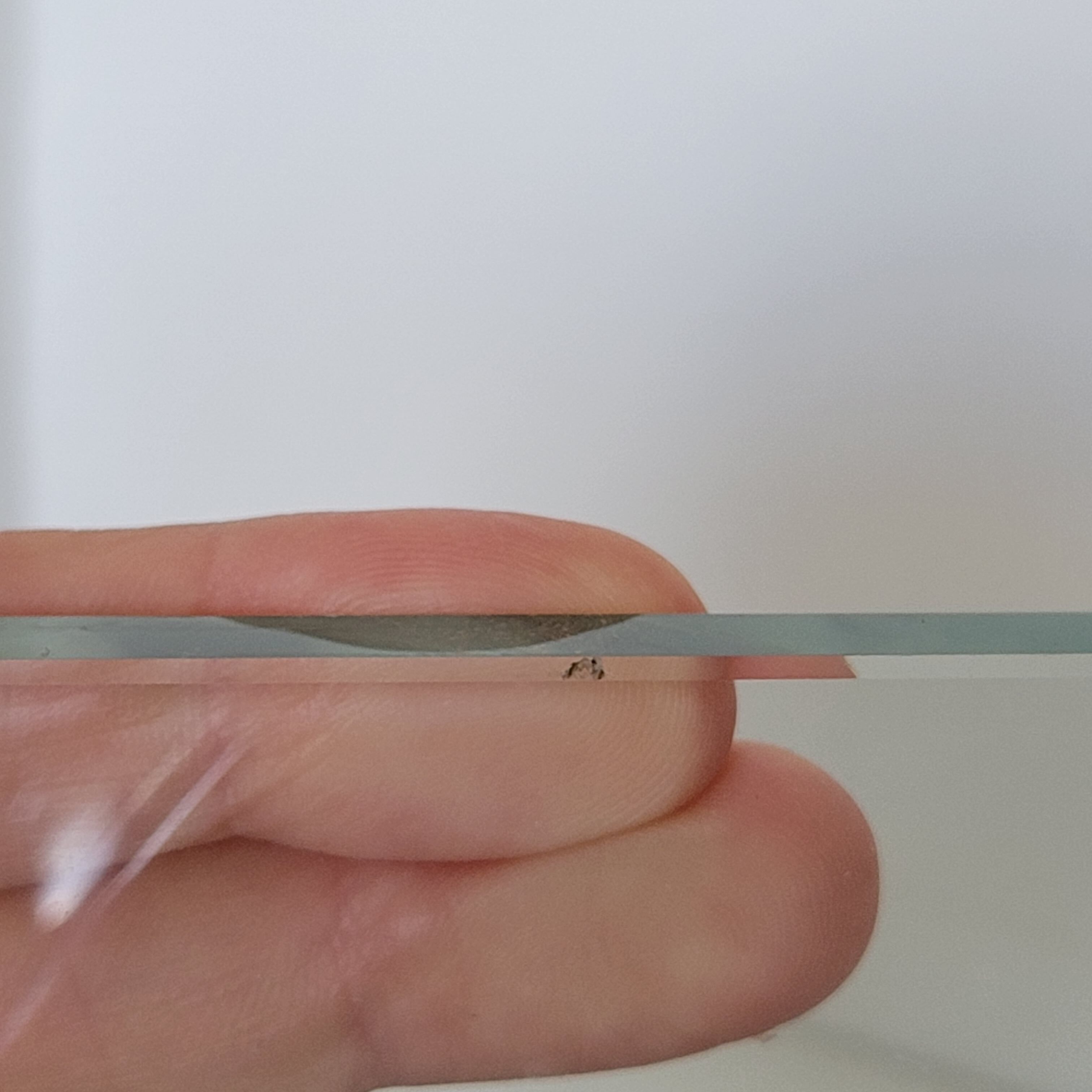 Modernist vase in aluminum and glass 1980