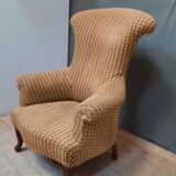 Fauteiuil toad upholstered Napoleon III