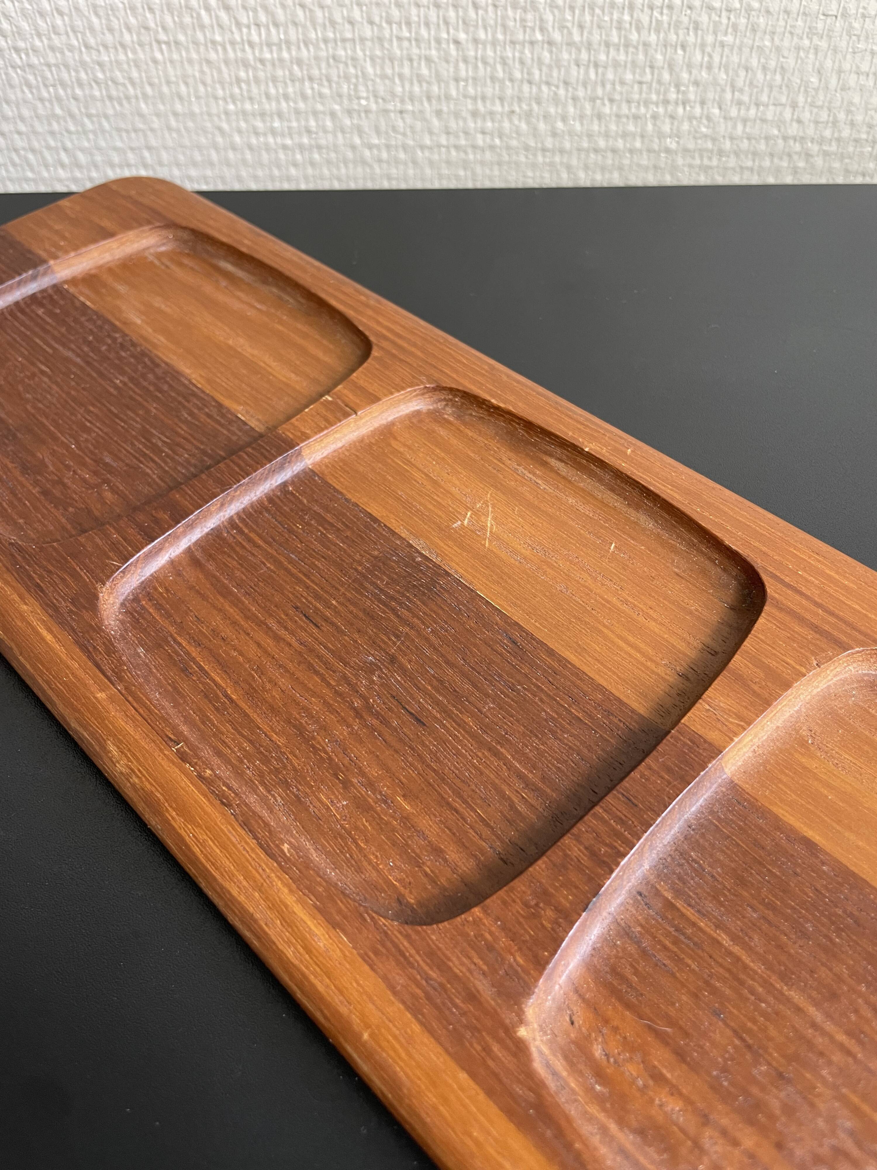 Scandinavian teak serving tray