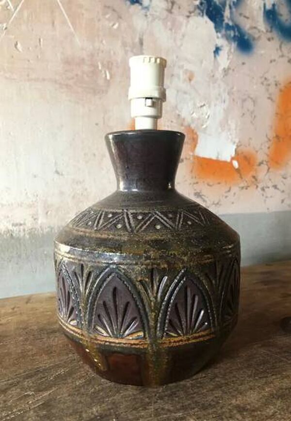 Lampe céramique vintage, lampe west Germany, lampe vintage, lampe à poser