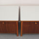 Pair of nightstands in walnut and formica 1950