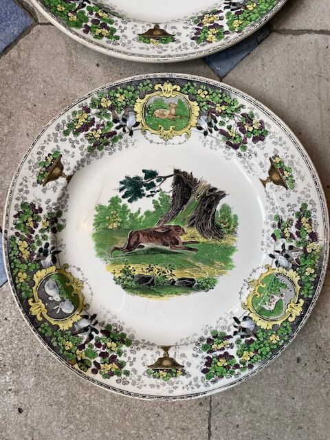 Assiettes Creil et Montereau