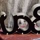 Ancient Light Sign in aluminium lettering forming the word "BAR"