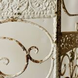 Old wrought iron fireplace screen - 8 kilograms