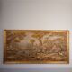 Large jacquard tapestry with a gilded wooden frame – 163x83 cm.
