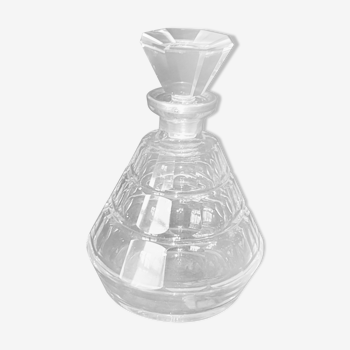 Carafe ancienne en cristal col en argent