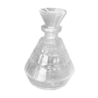 Carafe ancienne en cristal col en argent