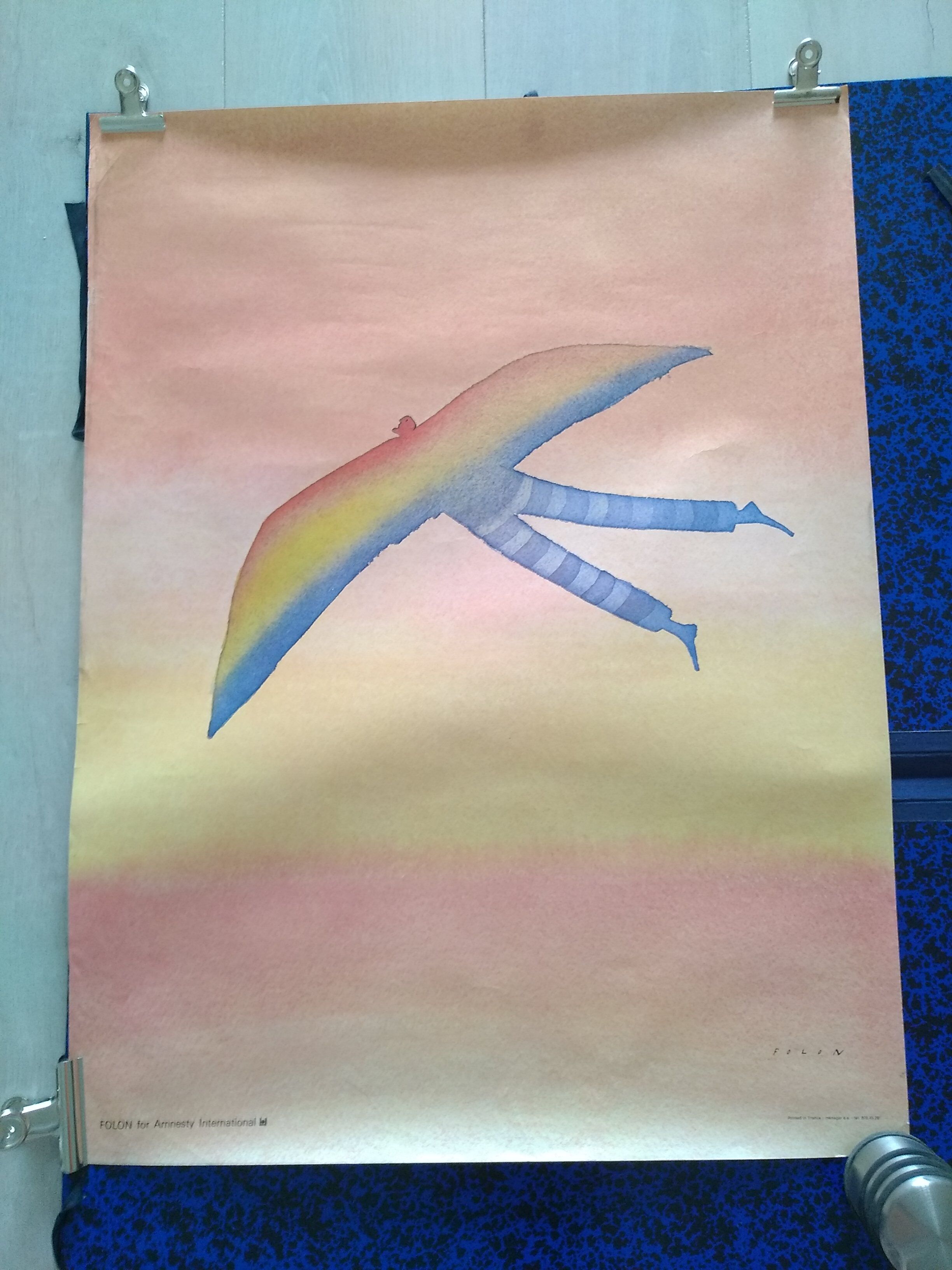 Folon Amnesty International poster