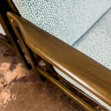 Pair of Restored Green B-7522 armchairs by Zenon Bączyk, 1960’s