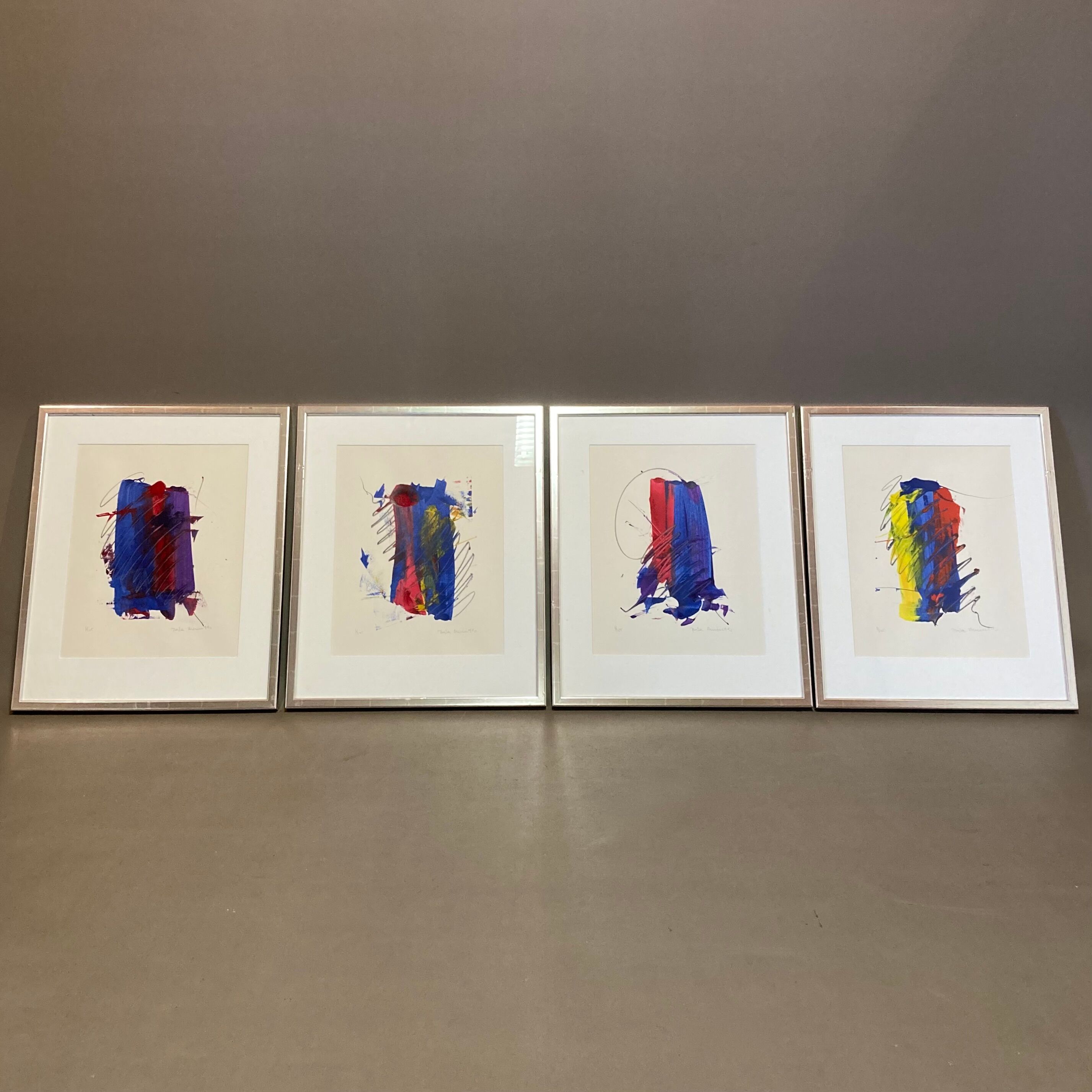 Suite of four scandinavian design compositions "Peder Meinert"