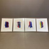 Suite of four scandinavian design compositions "Peder Meinert"