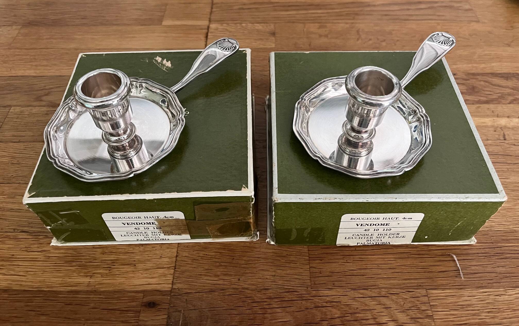 Lot de 2 bougeoirs Christofle