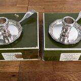 Set of 2 Ghristofle candle holders