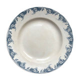 Vintage round dish Terre de fer Aux Lions de Paris model "Perselle" Made in France