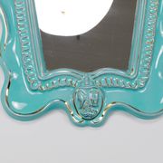 Art Deco wall mirror Theatre in terracotta by Gmundner Keramik, Austria, 1930s
