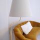 Sculptural modern brass floor lamps from the mid-century Luxus, Sweden, 1970s.