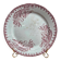 Round antique Saint-Amandoise plate – Iris model – Earthenware
