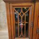 English mahogany glass-fronted buffet