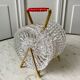 Set of 6 crystal coasters support brass scoubidou years 50-60