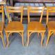 Series of 4 bistro chairs signed Baumann 1950 vintage