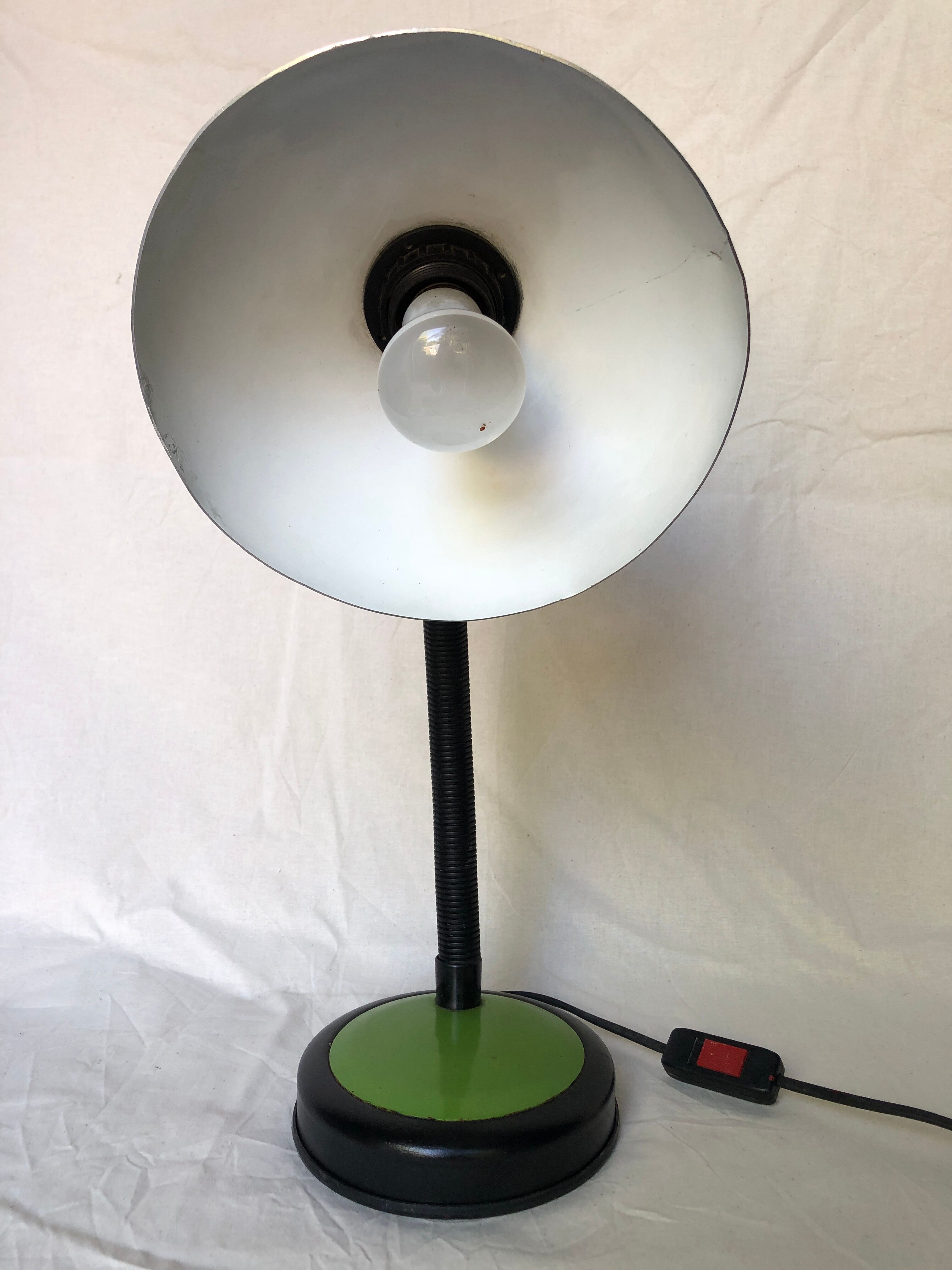 Desk lamp Veneta Lumi green, 70s / 80s