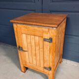 Vintage refrigerator 1930s/1940s, oak wood