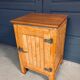Vintage refrigerator 1930s/1940s, oak wood