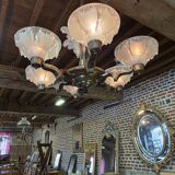 Ezan Art Deco 6-light chandelier