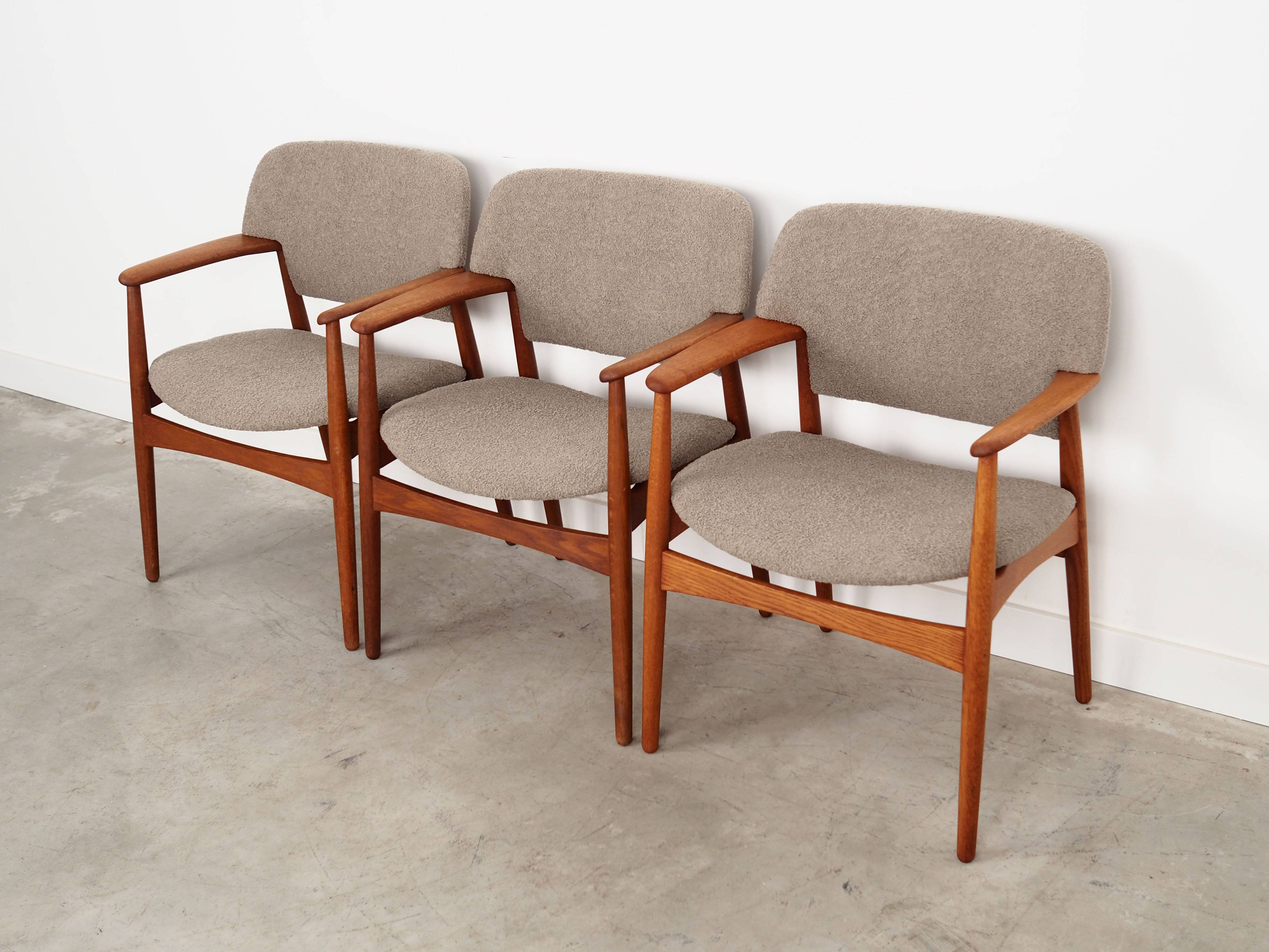 Oak armchair, Danish design, 1960s, designer: Ejner Larsen & Aksel Bender Madsen, production: Fritz